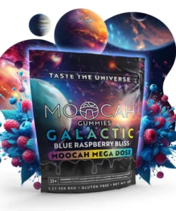 Mega-Dose Mushroom Gummies - Blue Razz