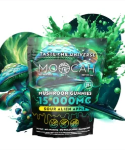 Mega-Dose Mushroom Gummies - Sour Alien Apple